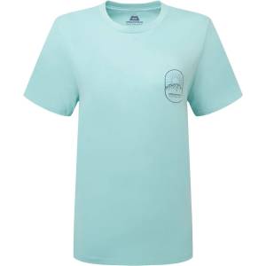 Mountain Equipment Дамска тениска Mountain Equipment Women's Alpenglow Tee T-shirt - Aqua - размер 42 (EU) (916-5944-0215)