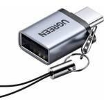 Ugreen US270 USB-C (Stecker) / USB-A 3.0 (Buchse) Adapter mit Trageband - Grau