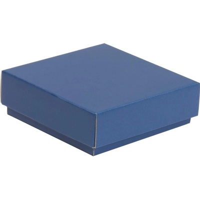 Dárková krabička s víkem 150x150x50/40 mm, modrá