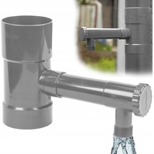Bradas Lapač Sběrač dešťové vody s ventilem 100 mm šedý