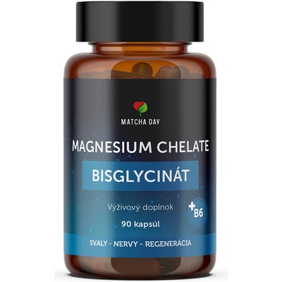 MatchaDay Magnézium chelát bisglycinát + B6 90 kapsúl