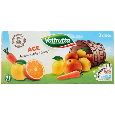Valfrutta Ace Juice Brick 3 x 200 ml