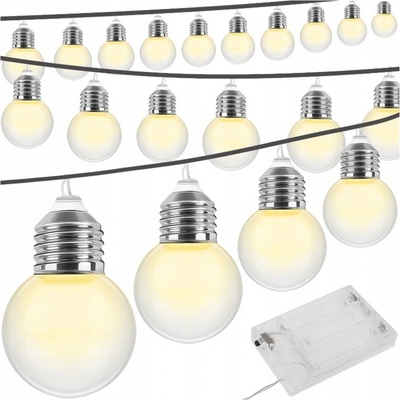 ISO 8623 LED světelný řetěz žárovky teplá bílá 20ks