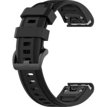 Силиконова каишка Ka Digital, Съвместима с Garmin Fenix 7S / 6S, Черен (SV-GF7S-B)