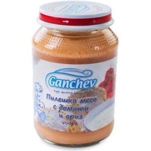 Ганчев пюре пиле домати и ориз - 190 г