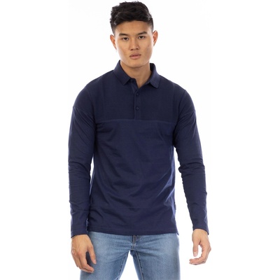 Peter Werth Блуза с яка Peter Werth Men's W Chessum Long Sleeve Polo Shirt - Navy