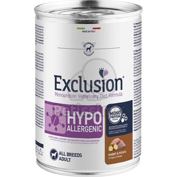 Exclusion Hypoallergenic - Rabbit & Potato 400 g