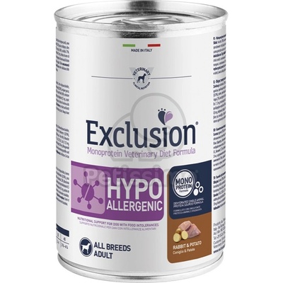 Exclusion Hypoallergenic - Rabbit & Potato 400 g