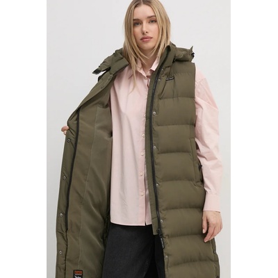 Pepe Jeans Елек Pepe Jeans BIBI VEST дамски в зелено зимен модел PL402439 (PL402439)