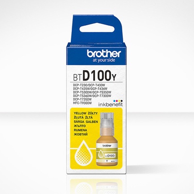 Brother original ink BTD100Y, yellow, 5000str. , 48.8ml (BTD100Y)