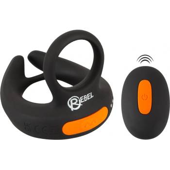 Rebel RC Scrotum Stimulator with Vibrations Black