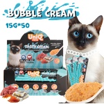 Uniq Pets Cat Bubble Cream Cod & Beef with Krill - кремообразно лакомство за котки с треска, телешко, пилешко, крилово масло, таурин и FOS 15gr