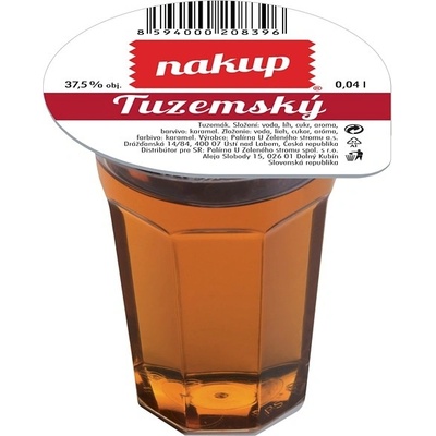 Tuzemák Nakup Panák 37,5% 0,04 l (holá láhev)