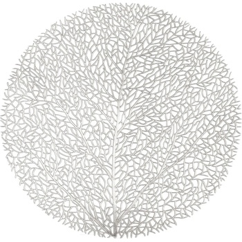 Tiseco Home Studio Сребърна подложка за хранене , ⌀ 38 cm - Tiseco Home Studio (ZZ0539SILVER)