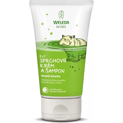 Weleda 2v1 sprchovací krém a šampón limetka 150 ml