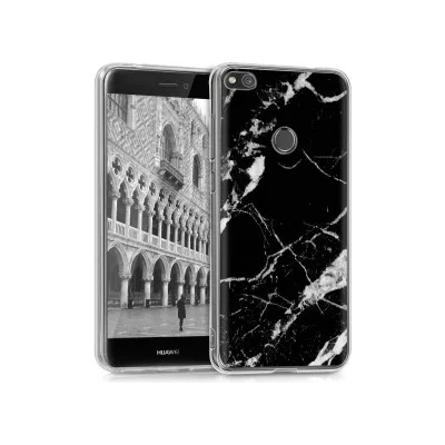kwmobile Прозрачен калъф за Huawei P9 Lite 2017 - черен
