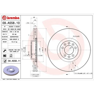 Brzdový kotouč BREMBO 09.7880.1X – Sleviste.cz