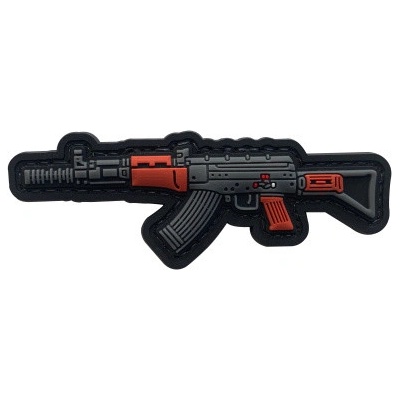 ARMED PATCHES 3D PVC velcro nášivka s motivem zbraně AK 47 – Zboží Dáma