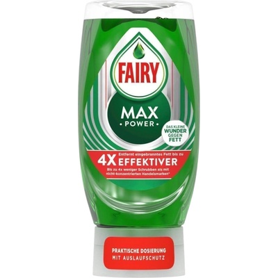 Fairy измиващ препарат за съдове, Max Power, 370мл, Зелен