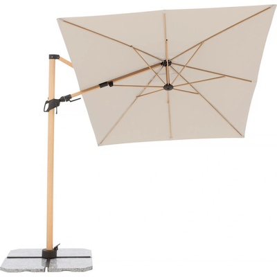 Doppler ALU WOOD 220 x 300 cm – zahradní slunečník s boční tyčí