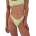Hurley Chekiest Print bikini bottom - Yellow (Macadamia)