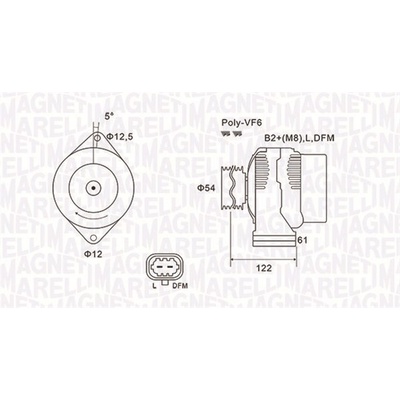 Alternátor MAGNETI MARELLI 063731994010