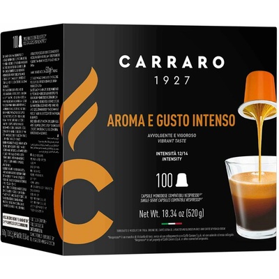 Carraro aroma e gusto intenso kapsule nespresso 100 ks