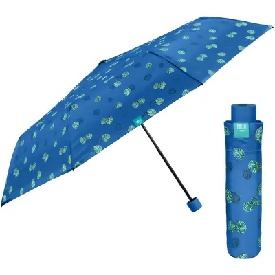 Дамски неавтоматичен чадър Perletti Time 26267, Син