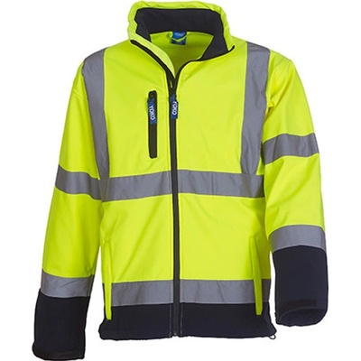 Yoko reflexná softshellová bunda HVK09 Hi Vis Yellow