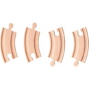 WOODY Obloukové koleje 8 cm 4 ks