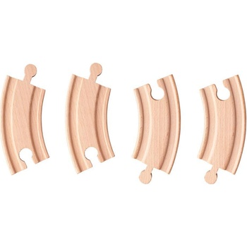 WOODY Obloukové koleje 8 cm 4 ks