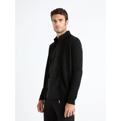 Celio Черна мъжка жилетка с цип от вълнена смес Celio Fecardinos Celio | Cheren | МЪЖЕ | S