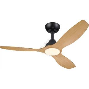 Philips Philips-LED димируем таванен вентилатор OLAS LED/24W/230V с диаметър 132 см черен/кафяв + дистанционно управление (P7328)