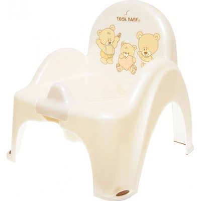 TEGA BABY Nočník křesílko Teddy bílá perleť
