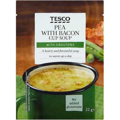 Tesco Instantná hrachová polievka so slaninou a krutónmi 22 g