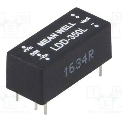 MEAN WELL LDD-350L Měnič: DC/DC; 11W; Uvst: 9÷36VDC; Uvýst: 2÷32VDC; Ivst: 350mA; THT