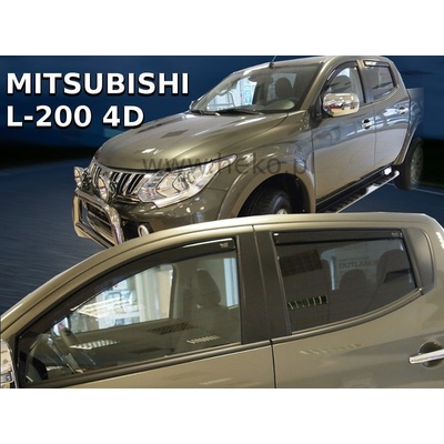 Deflektory Mitsubishi L-200, 2015 zadné