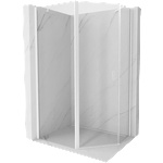 Mexen Mist петостранна асиметрична душ кабина с панти 100 x 90 см, прозрачна, (8A8-100-090-20-00)