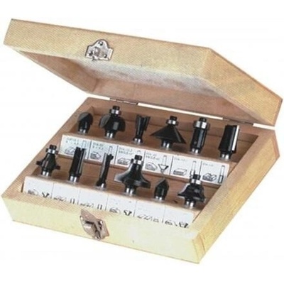 PROMA FRB-12 sada fréz HM do dřeva v kufříku 12ks