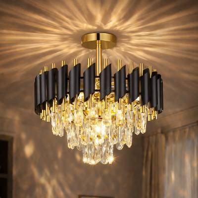 Brilagi - Плафон ECLIPSE 5xE14/10W/230V Ø 38 см черно/златисто (BG3336)