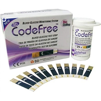 Codefree testovací proužky na měření glukózy 50 ks