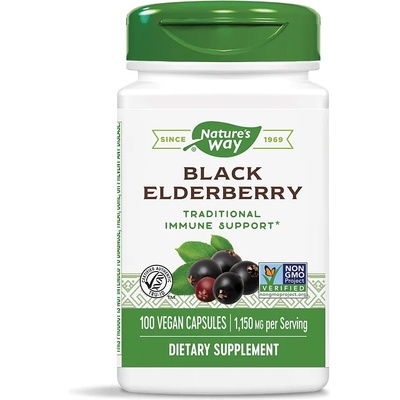 Nature's Way Black Elderberry, 100 капсули, Nature's Way