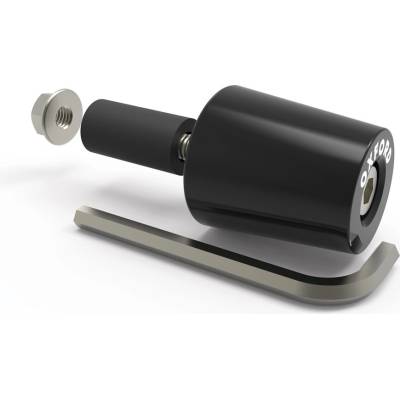 závaží řídítek Bar Ends 3 s redukcí pro vnitřní průměr 13 a 18 mm (vnější 22 a 28,6 mm), OXFORD (černé, pár) M003-75