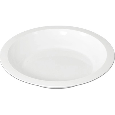 PETRA plast Talíř hluboký 24 cm s okrajem plast bílý