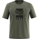 Salewa Мъжка спортна тениска Salewa Eagle 3Cime T-Shirt Sport shirt - Faded Green - размер 46 (EU) (216-6026-0111)