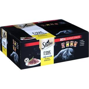 Sheba SHEBA Delicacy Храна за котки, мокра, птиче в желе, 80x 85 g