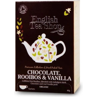 English Tea Shop Rooibos čokoláda a vanilka 20 x 2 g