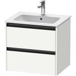 Duravit Ketho. 2 - Шкафче за умивалник 55x61x48 см, 2 чекмеджета, матово бяло K25262018180000 (K25262018180000)