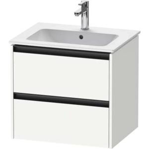Duravit Ketho. 2 - Шкафче за умивалник 55x61x48 см, 2 чекмеджета, матово бяло K25262018180000 (K25262018180000)