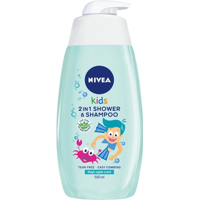 Nivea KIDS sprchový gél a šampón na vlasy 500 ml